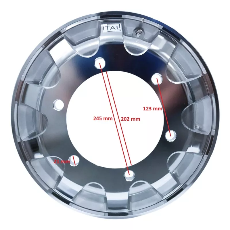 Roda Alumínio Caminhao Accelo 1016 1316 Delivery 17,5 X 6,75