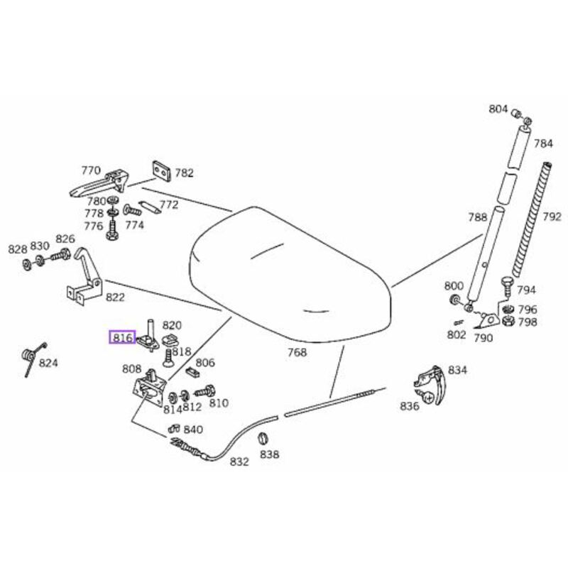 Fechadura Superior Capô Mb 1113 1116 1117 1313 1317 1516