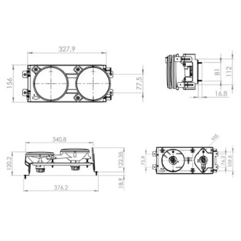 Farol Principal Com Foco Duplo Mercedes Benz Fabricados A Partir De 2000 Esquerdo