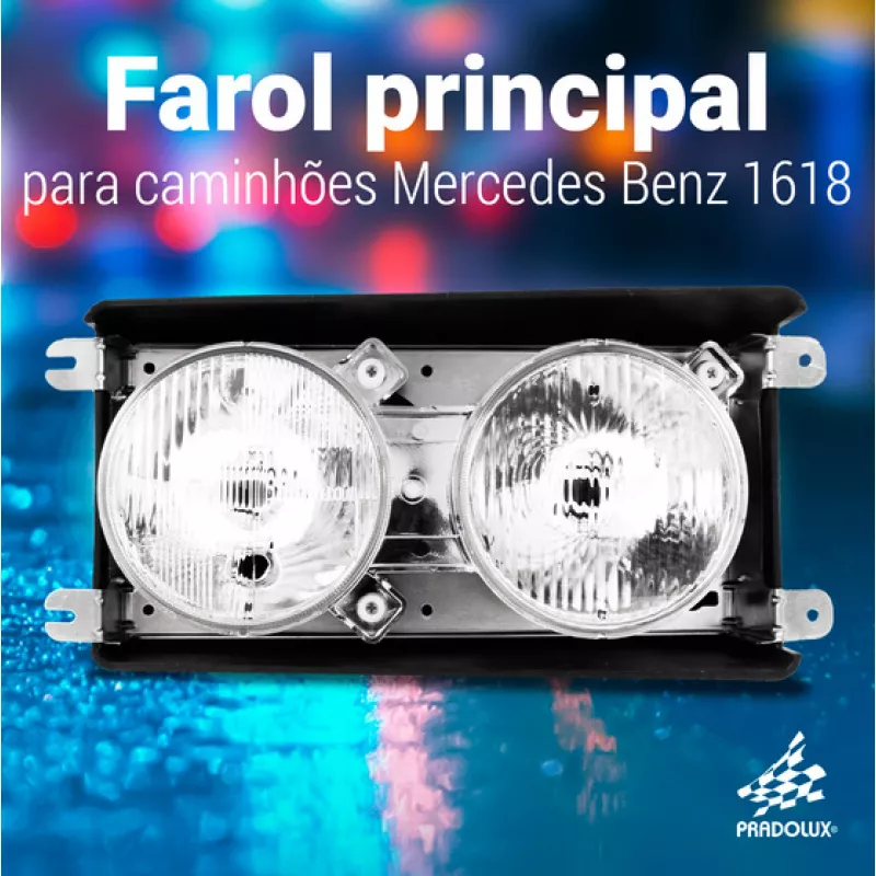 Farol Principal Esquerdo Duplo Mercedes Benz Cara Chata A Partir De 2000