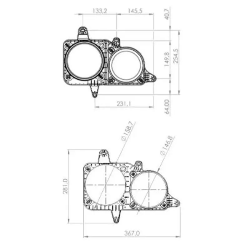 Farol Principal Esquerdo Mercedes Benz Accelo 2008 Até 2016