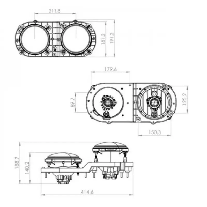 Farol Esquerdo Ford Cargo Com Traçado Horizontal Anos 2006 A 2012