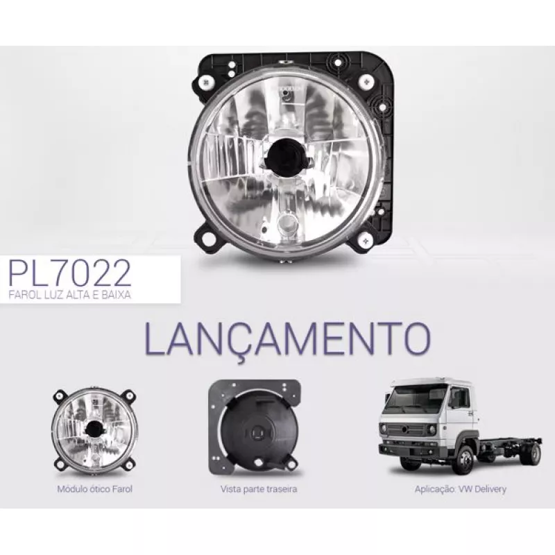 Farol Principal Dianteiro Esquerdo Volkswagen Delivery 2006 A 2017