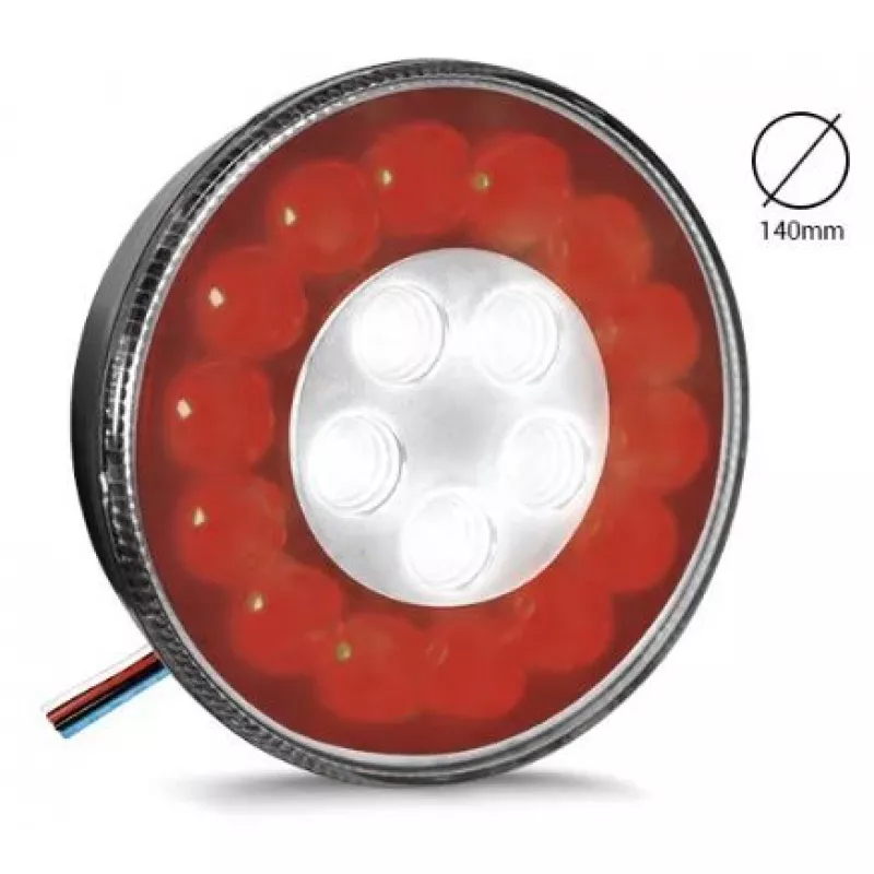 Lanterna Corujinha Caminhão 19 Leds Refil Ou Cabine Facchini Vm/cr