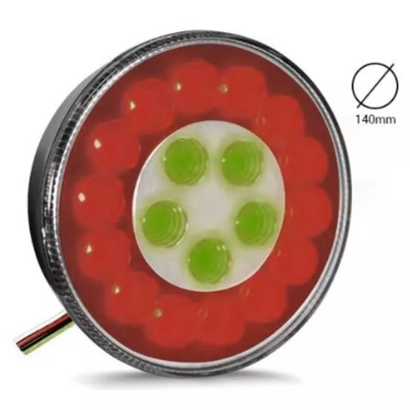 Lanterna Corujinha Spot Led Olho De Boi Cabine Caminhão Bivolt Vm/am