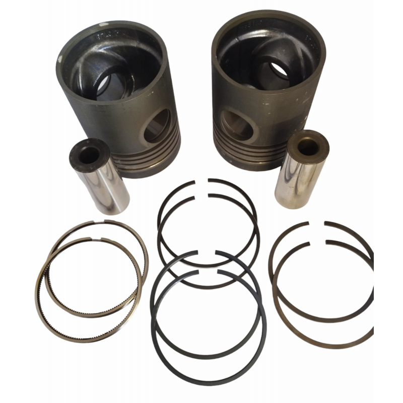 Par Pistão Com Anel Mahle S48130 Std Daimler Chrysler/ Mbb Motor Om 314 / Om 352