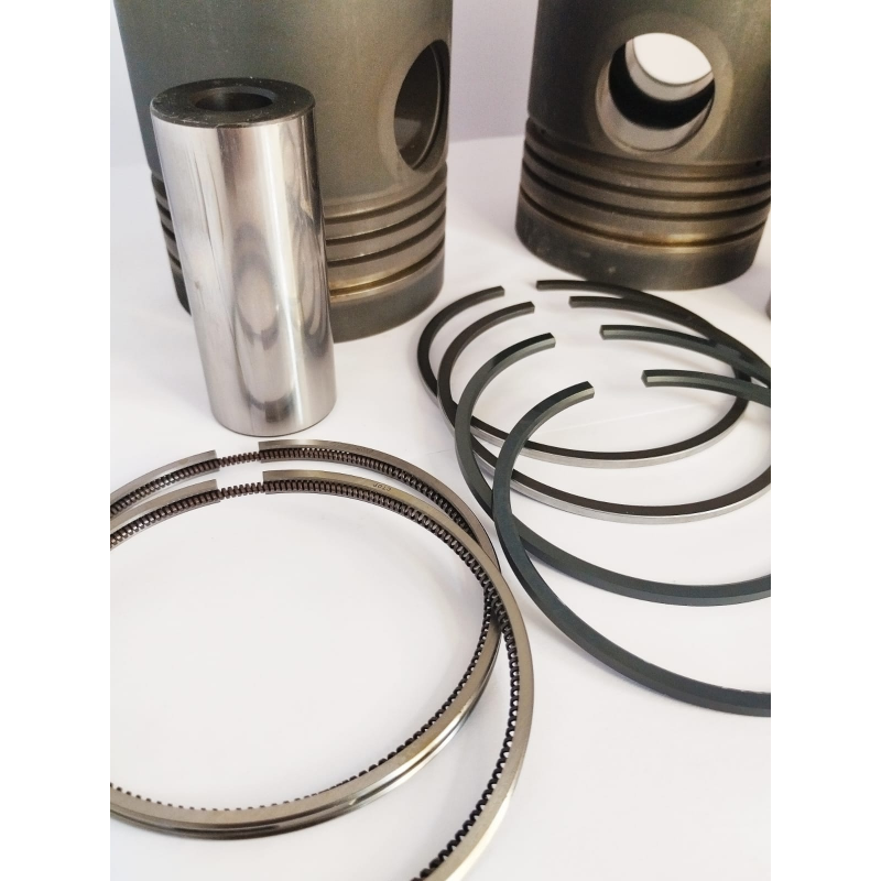 Par Pistão Com Anel Mahle S48130 Std Daimler Chrysler/ Mbb Motor Om 314 / Om 352