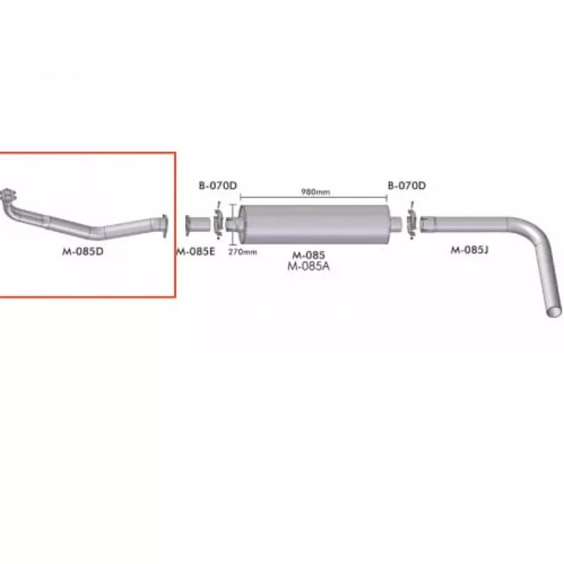Tubo Motor Escapamento 3½ Pol Mb 1214/1414/1614/1714/2314 Euro 3