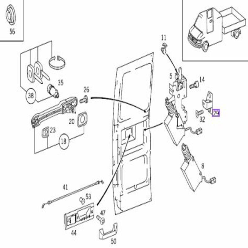 Batente Porta Diant. Dir/esq Mb Actros Atego Axor Sprinter