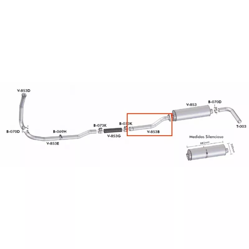 Tubo Intermediario Escapamento Galvanizado C/ Flange 4