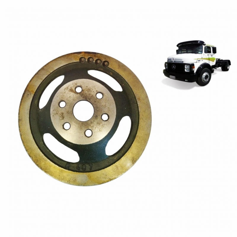 Polia Da Bomba D`agua Do Motor Om 355/5 E Om355/6 - 2 Canais