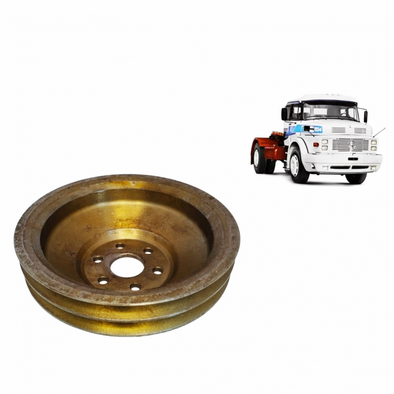 Polia Da Bomba D`agua Do Motor Om 355la - 2 Canais