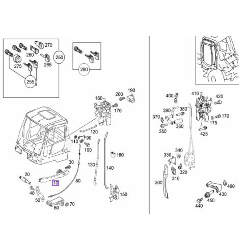 Maçaneta Externa Porta Diant./tras.dir/esq Atego Axor Sprinter