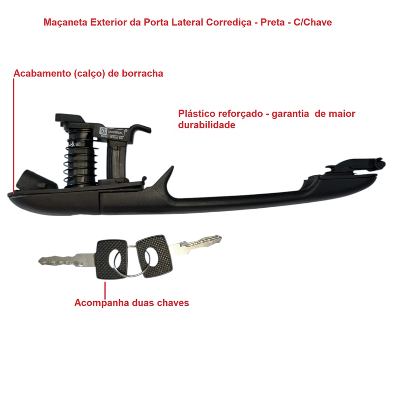 Maçaneta Externa Porta Lateral Meio Sprinter 97 A 2012
