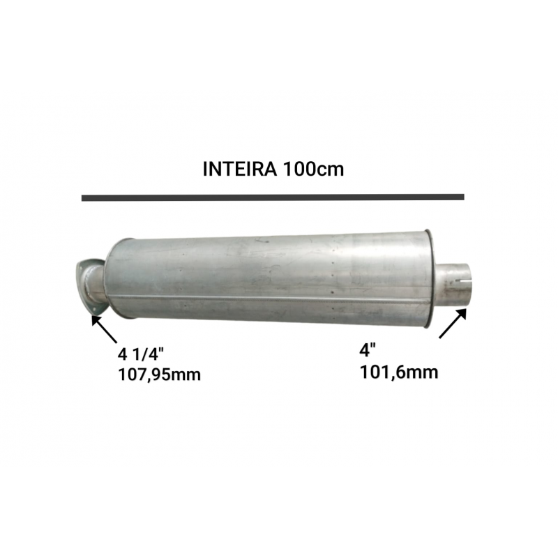 Silencioso Galv. Com Miolo Caminhão Volvo Nl Edc - 6882733