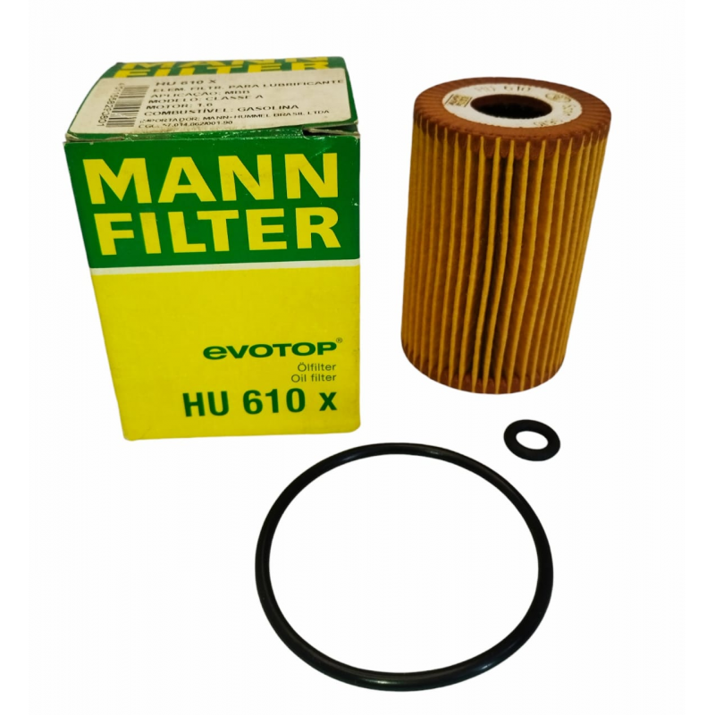 Filtro óleo Do Motor Classe A160 De 1999 A 2005 Mann Hu610x