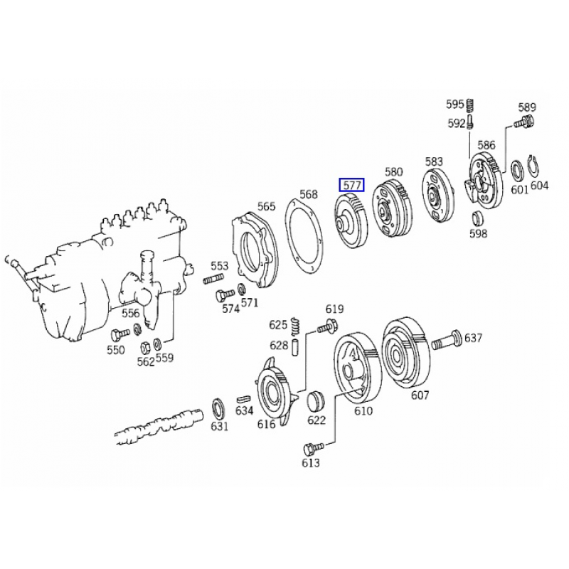 Engrenagem Bomba Injetora Mercedes Benz Om-352a (baixa)