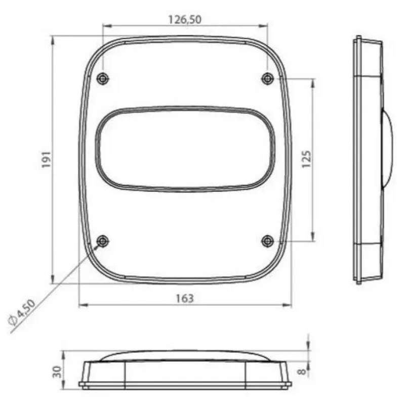 Lanterna Traseira Direita Bojuda (marmitão) Caminhão Volkswagen Constellation