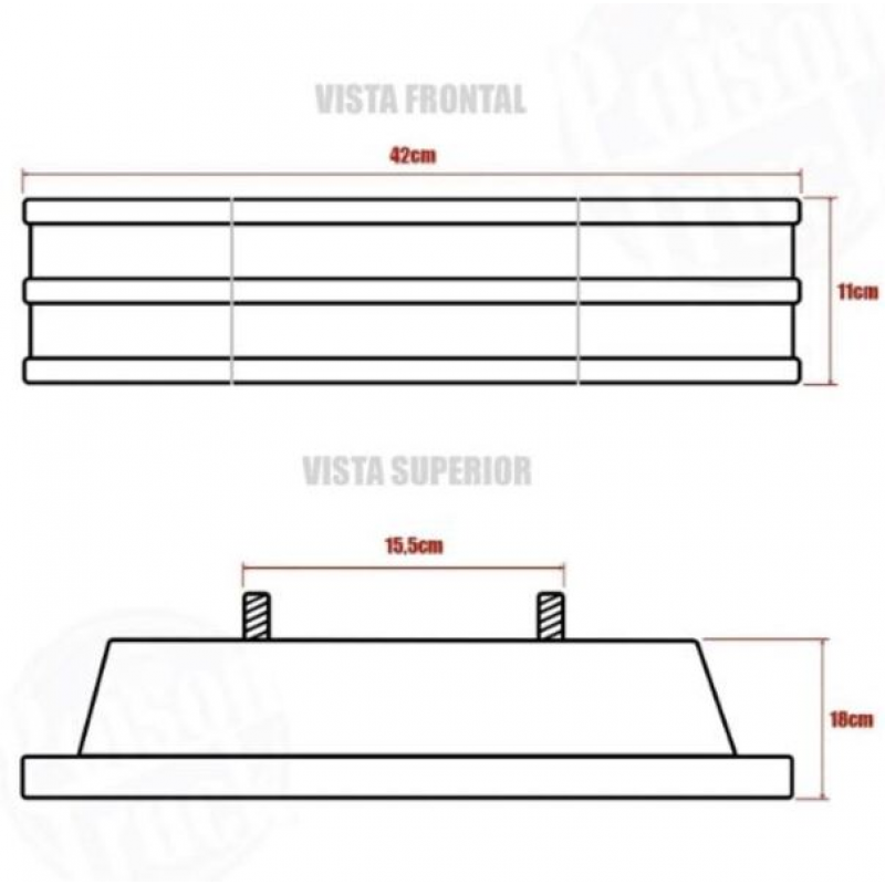 Lanterna Traseira Direita Led Tricolor Lisa Bivolt Sem Vigia
