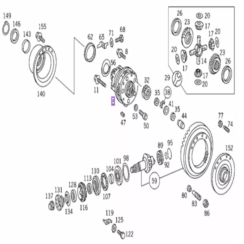 Caixa Satelite Completa Mb Hl5z Reduzido 1318 1518 1620