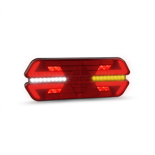 Lanterna Traseira Direita Carreta Triplo X Plus Led Universal Bivolt