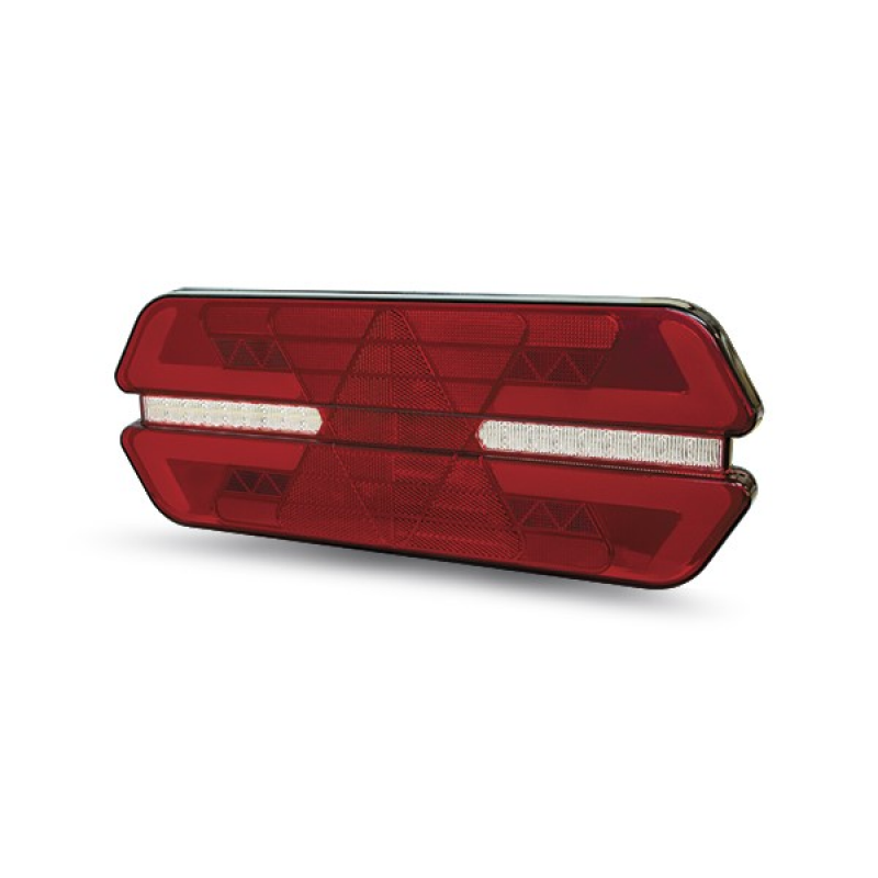 Lanterna Traseira Esquerda Carreta Triplo X Plus Led Universal Bivolt