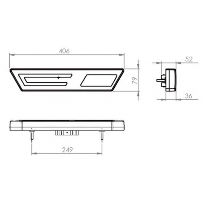 Lanterna Traseira Direita Led 1500 Modulus Bivolt Universal