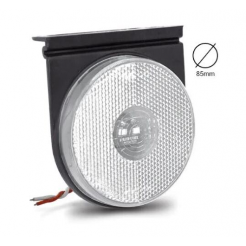 Lanterna Lateral Bivolt Led Com Cabos E Haste Acoplada 85mm Cr