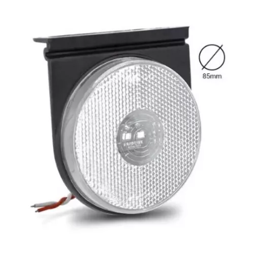 Lanterna Lateral Bivolt Led Com Cabos E Haste Acoplada 85mm Cr