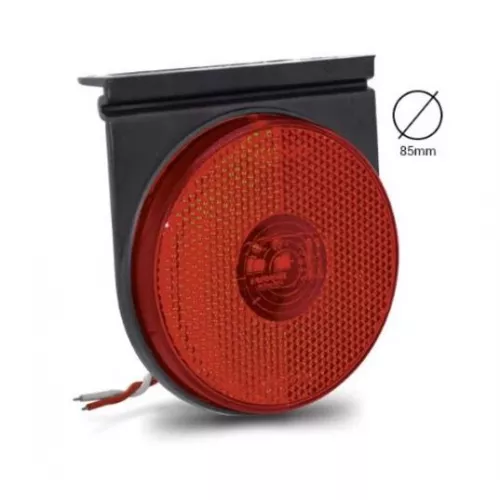 Lanterna Lateral Bivolt Com 2 Leds Cabos E Haste Acoplada 85mm Vm