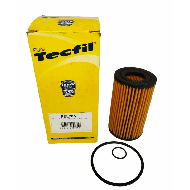 Filtro óleo Clio Kangoo Twingo 2000 A 2012 Pel705 Tecfil
