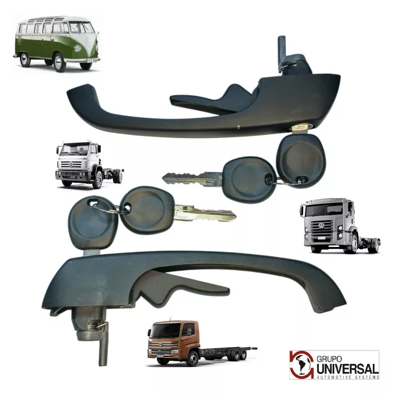 PAR MAçANETA EXTERNA PORTA DIANTEIRA KOMBI DELIVERY TRACTOR