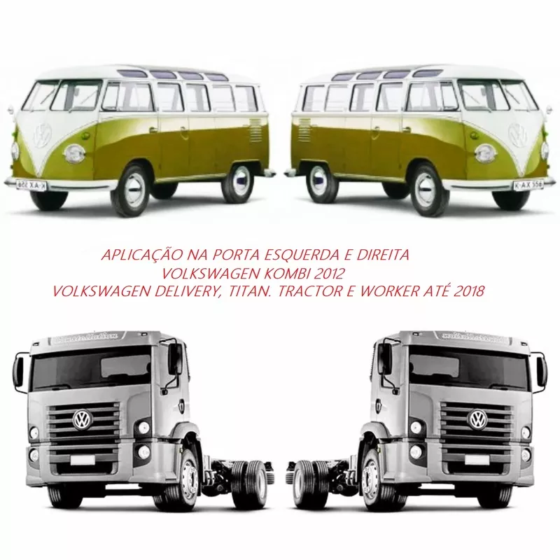 PAR MAçANETA EXTERNA PORTA DIANTEIRA KOMBI DELIVERY TRACTOR