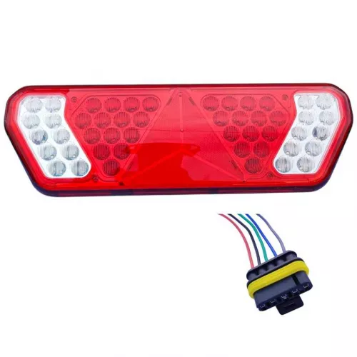 LANTERNA TRASEIRA GUERRA LED CAMINHãO BIVOLT DIREITA C/CHICOTE