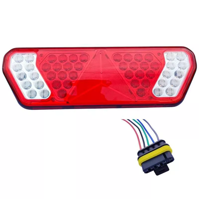 LANTERNA TRASEIRA GUERRA LED CAMINHãO BIVOLT DIREITA C/CHICOTE