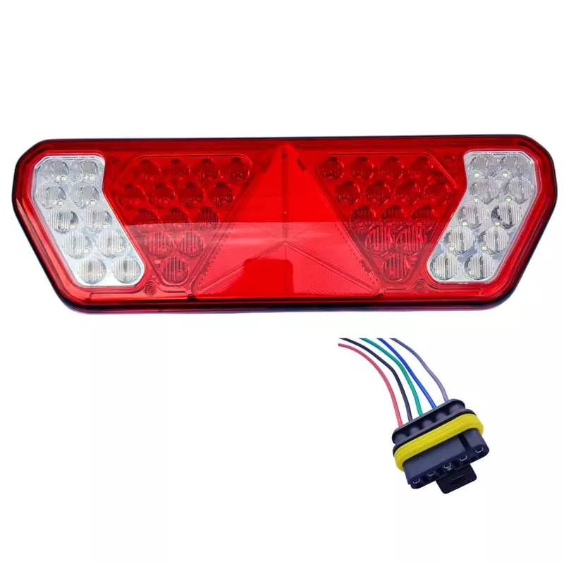 LANTERNA TRASEIRA GUERRA LED CAMINHãO BIVOLT ESQUERDA C/CHICOTE