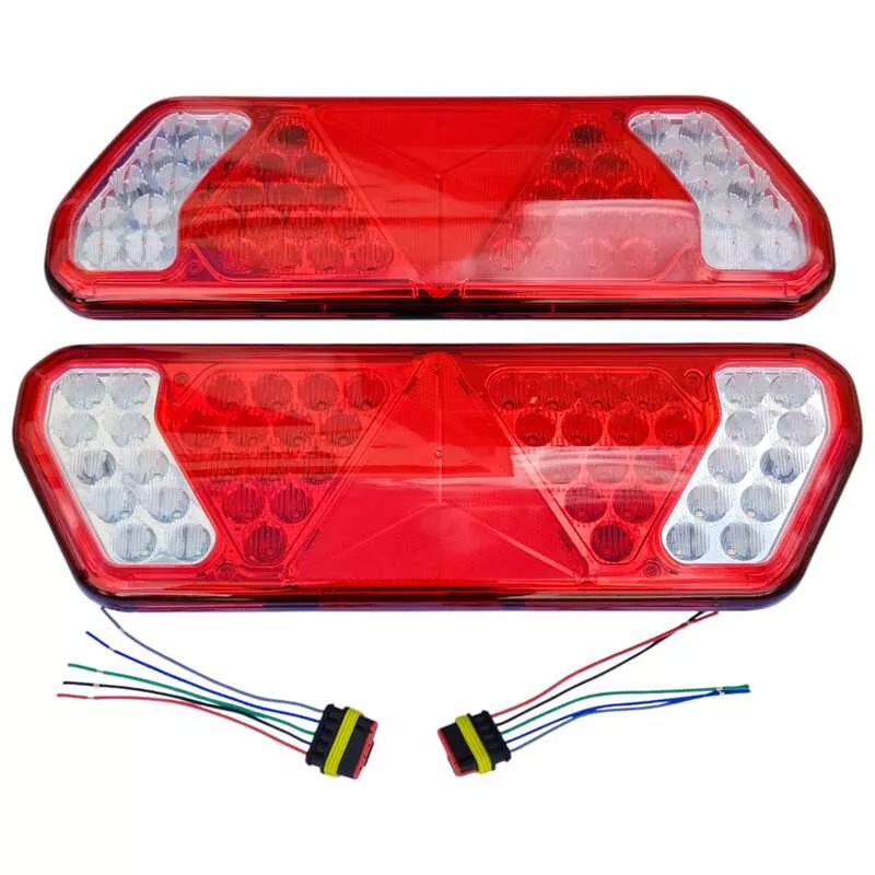 PAR LANTERNA TRASEIRA CARRETA GUERRA LED CAMINHãO 12/24V
